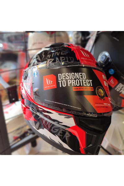 MT HELMETS FF126 STINGER 2 ARDENT KIRMIZI C5 PARLAK L