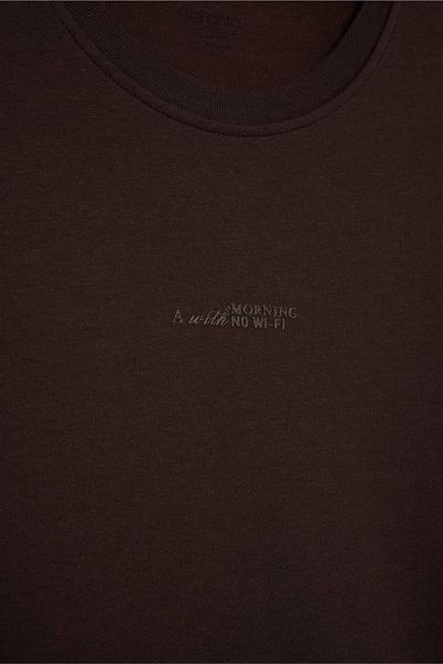 DeFacto Boxy Fit Crew Neck Printed Short Sleeve T-Shirt F8590Ax25Hs