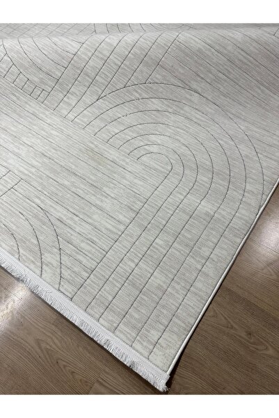 Zigana SARAR MODA RUBY HALI Saçaklı Çerçeve Desenli Salon,Oturma,Mutfak Modern Dokuma Halısı