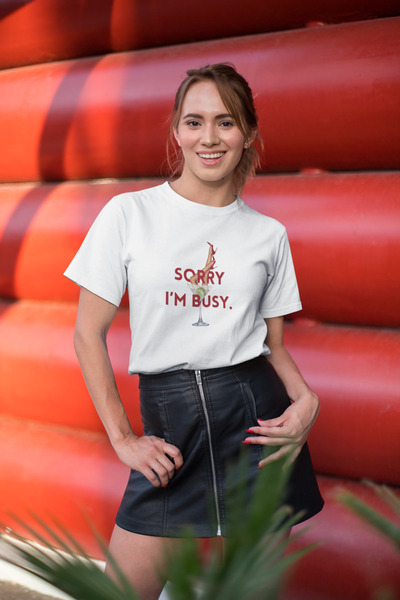 Butik Συγγνώμη, είμαι απασχολημένος/α, Μπλουζάκι με στάμπα / Γυναικείο πολύχρ...