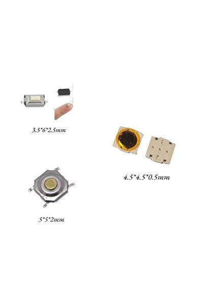 Koodmax 233 Parça Tact Switch, Push Buton Seti – SMD ve THT Mikro Buton Anahtar Çeşitleri