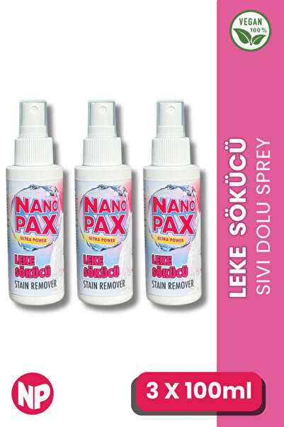 NanoPax LEKE SÖKÜCÜ SIVI SPREY 3 x 100 ML