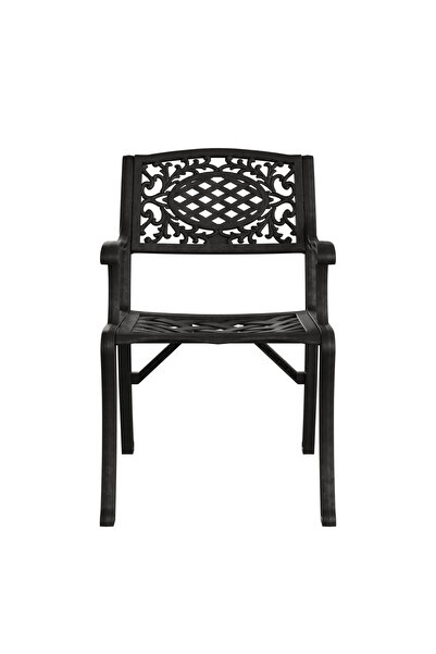 HubRom Set Mobilier Gradina HubRom, 1xMasa Patrata(75x75x72), 3xScaun CUNDA(43x42x50x91) Negru