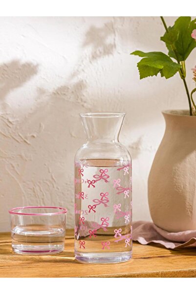 LC Waikiki LCW HOME Fiyonk Baskılı Cam Sürahi 700 ml (W5)