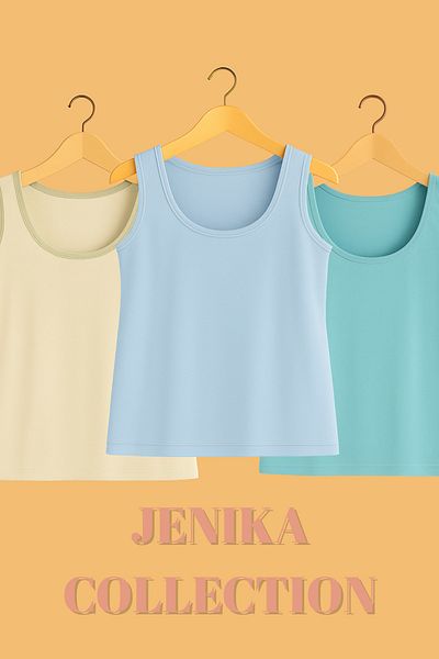 JENİKA Γυναικείο εσώρουχο 3 τεμαχίων από βαμβακερό χοντρό λουράκι