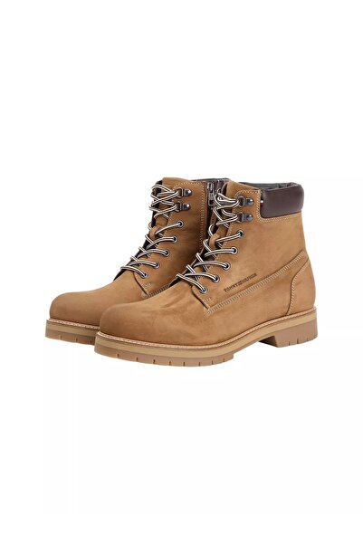 Tommy Hilfiger Erkek Bağcıklı ve Fermuarlı Outdoor Bot - Taba