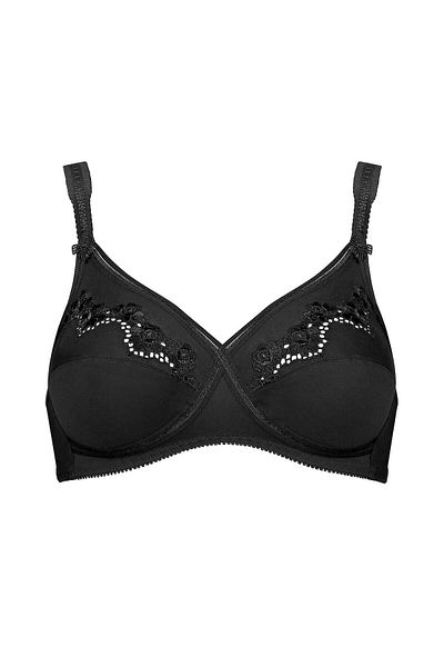 Triumph Elasti Cross+Cotton bra, non-wired, Triumph, 85C EU, black