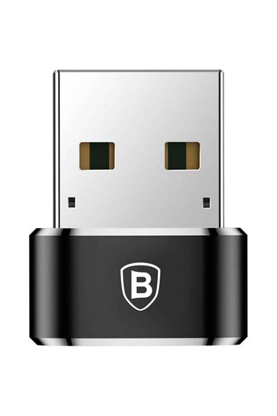 Baseus Adaptor Conversie USB la USB Tip-C CAAOTG-01, 3A, Negru