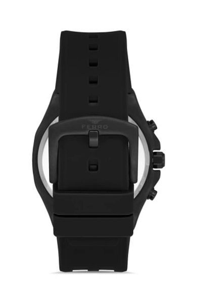 FERRO Black Silicone Cord Men's Wrist Watch Fm11307D-G