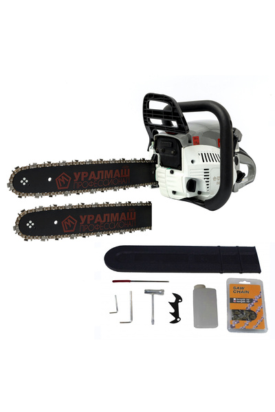 Uralmash CAMPIONDrujbă (Drujbă) 6CP, 58CC, 2 lame, 2 lanțuri, lungime lamă 45cm