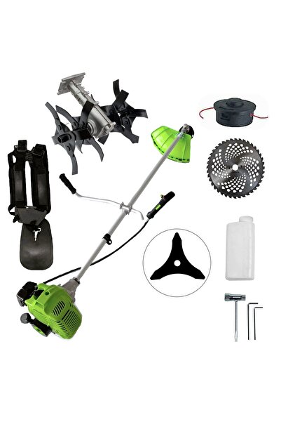 MICUL ALPIN Set Motocoasa Green/Verde-Neon cu Disc Vidia si Ham Profi, 2 Timp...