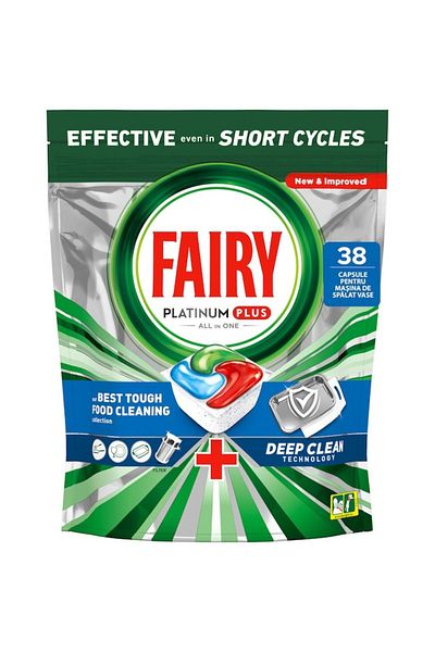 Fairy Capsule detergent vază 38buc Platinum All in One