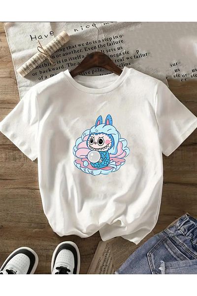 herkesemoda Printed Basic T-Shirt