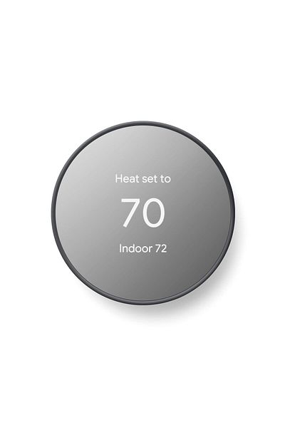 Google Nest Smart Programmable WiFi Thermostat - Charcoal