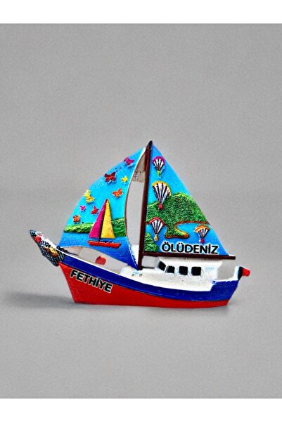 Mundy FETHİYE / ÖLÜDENİZ Temalı Kabartma Polyester Magnet 9cm x 6,5cm