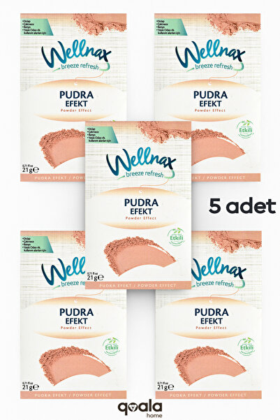 Wellnax ( 5 ADET ) Pudra Efekt | Dolap Ve Çekmece Kokusu | Rutubet Önleyici Kese, Askılı Dolap Kokusu