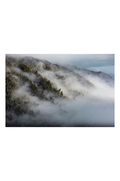 OEM Pictură pe pânză, „Misterul pădurii învăluite în ceață”, Nor, Pădure, Ceață, Munți, Vegetație