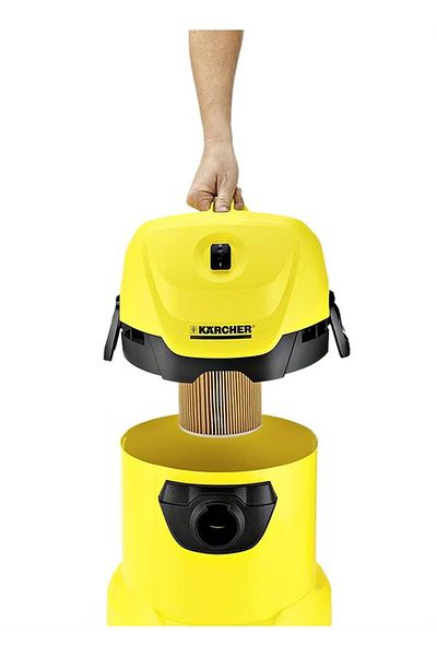 Karcher Multipurpose Wet & Dry Drum Vacuum Cleaner 17L – 1000W, Yellow (WD3-AE)