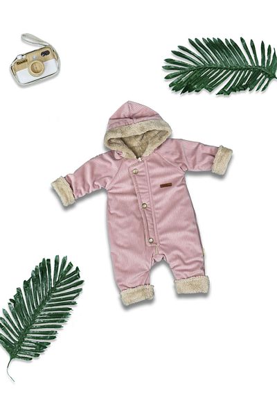 Nehad Bebe Baby Girl Welsoft Winter Jumpsuit Powder Pink