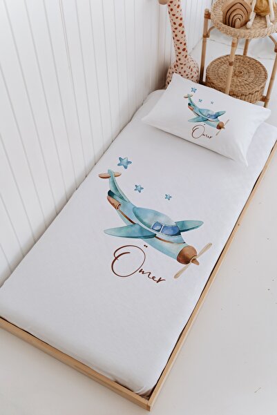 Lilabio İsme Özel %100 Pamuk Bebek Ve Çocuk Tek Kişilik 165 X 225 Cm Pike Tak...