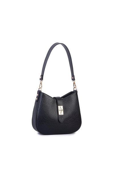 Nas Bag Geantă de umăr și crossbody ovală pentru femei Black Victoria