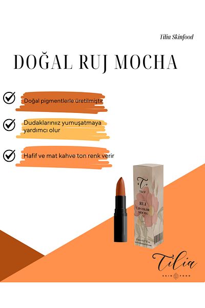Tilia Skinfood Natural Lipstick Mocha