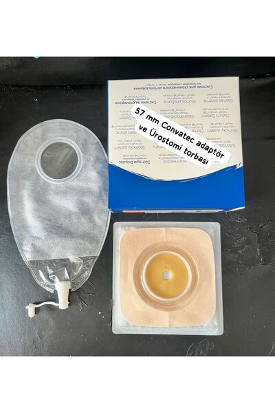 Convatec 57MM 10 ADET ADAPTÖR + 10 ADET ÜROSTOMİ TORBASI