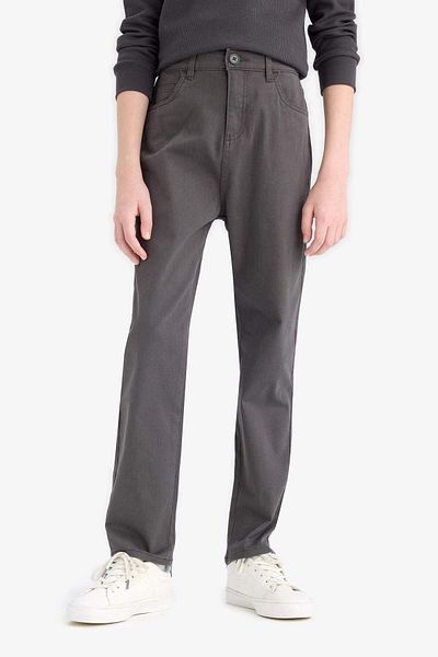 ASL GOLF CLUB Boys' Navy Blue School Pants 6‑10 Years 100% Cotton Elastic Waist Standard Fit