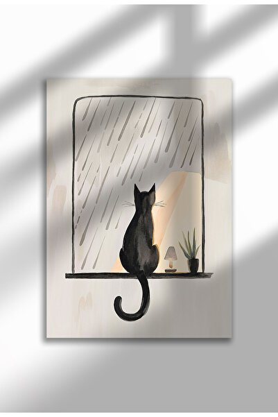 21mxm Poster de artă cu pisică amuzantă, pictură digitală, decor de perete cu...