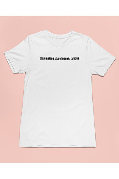 Bumeta Opriti-vă să faceți celebrități de oameni stupidi Tricou unisex