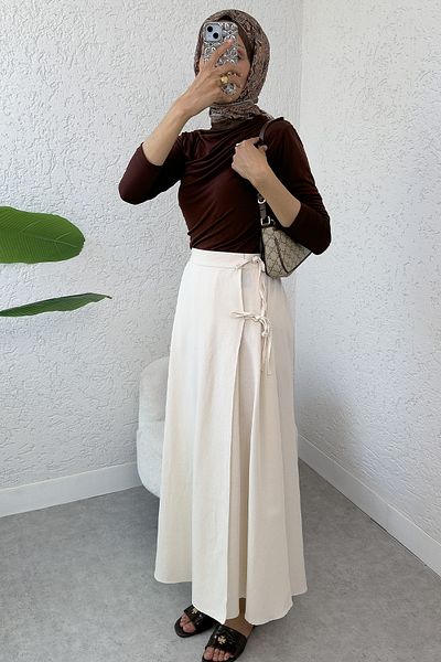 Salih Çelebi Fusta One Piece Cross Tie 2356 - BEJ