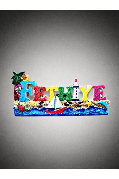 Mundy FETHİYE Temalı Kabartma Polyester Magnet 9,5cm x 4,5cm