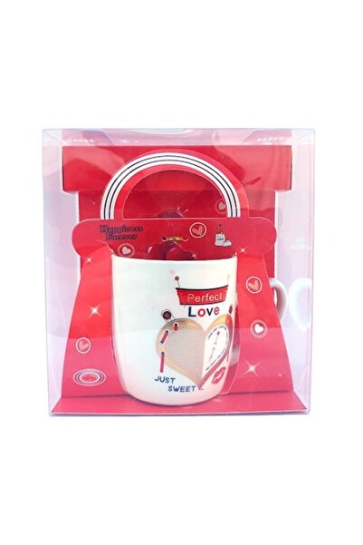 OEM Cană ceramică cu inimioare, ambalată în cutie de carton, 16cm, M4