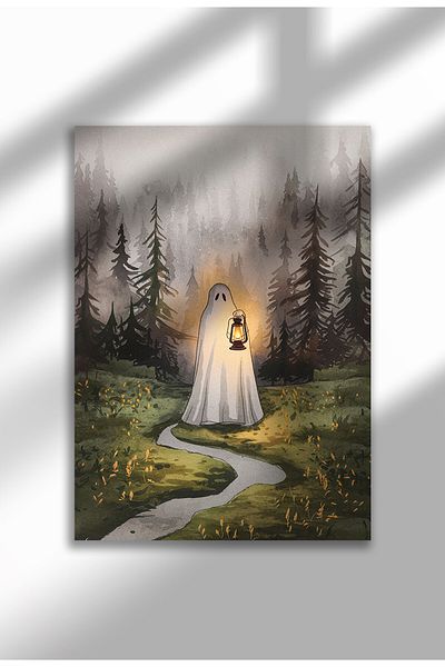 21mxm Haunted Wall Art, Spooky Decor, Digital Reproduction