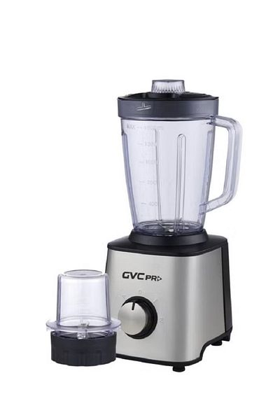 GVC PRO Blender With Steel Grinder 2*1 1600 ml 600 W Silver