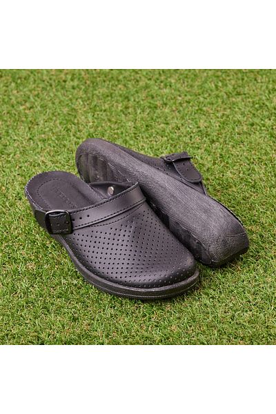 Tellus Leather medical clogs “Tellus” 51-08/01 Black - 37