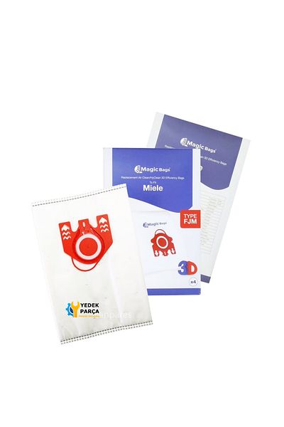 Ozba Ticaret Miele Compatible Twister Vacuum Cleaner Dust Bag 4 Pieces