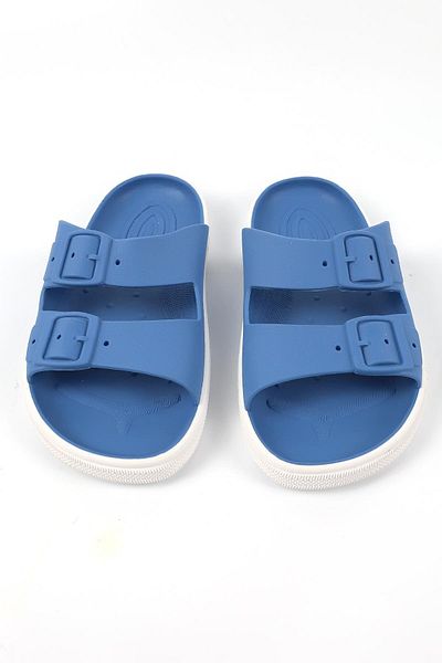 BOATILUS Papuci pentru băiat Rocksy-F Jeans/Alb