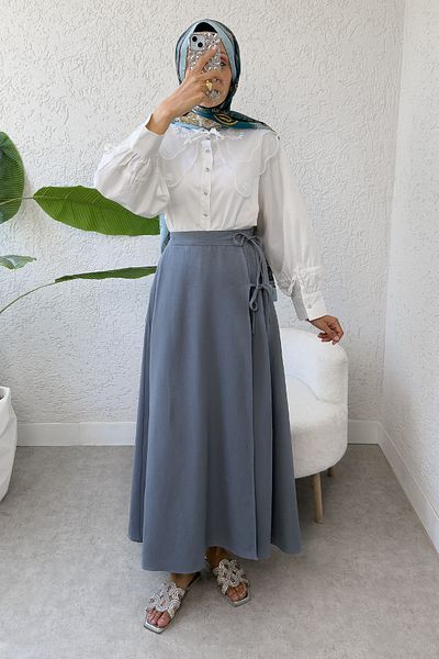 Salih Çelebi Fusta One Piece Cross Tie 2356 - GRI