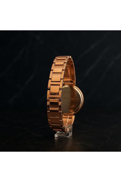 Goldpower Luxury Stone Detailed Metal Women's Wristwatch