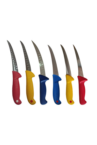 Rovitech Cuțite profesionale de măcelar, 6 bucăți, multicolore