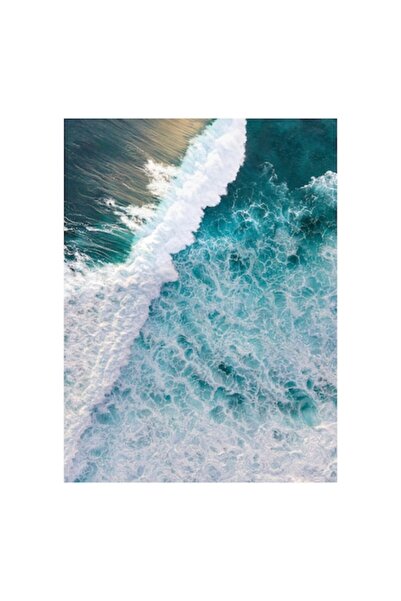 OEM Pictură pe pânză - „Valurile spumoase ale mării la apus”, Valuri, Spumă, ...