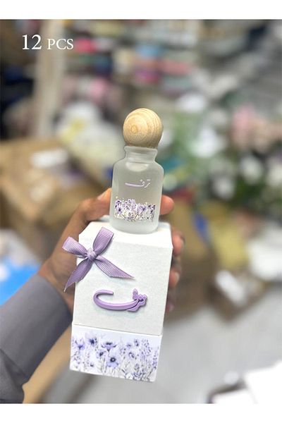 Mini Mini perfume distributions with the theme and name as requested, 12 pieces