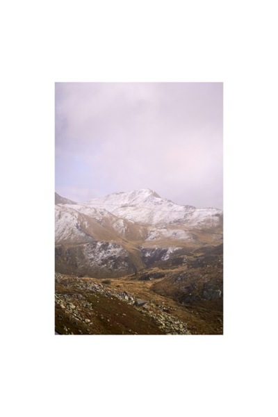 OEM Pictură pe pânză, „Muntele păzit de zăpada toamnei”, 50 x 90 cm