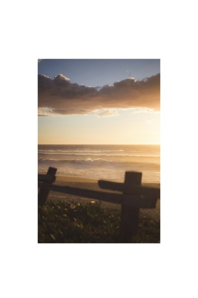 OEM Pictură pe pânză - „Apus de soare pe o plajă liniștită”, 100 x 100 cm