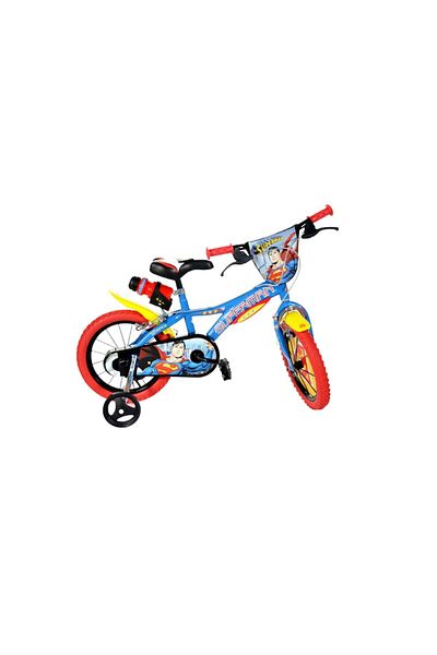 Dino Bikes Bicicletă Superman de 14 inci, cu dinozauri, 614SUP