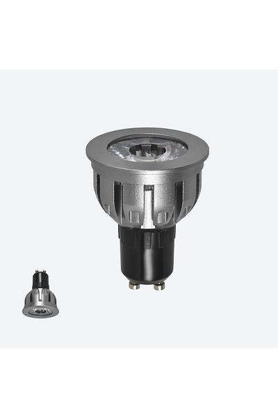 Floren LED Aluminum Spotlight Bulb GU10- 6W Diffusion Angle: 25° - +90 CRI from 2700 to 5700 K