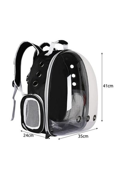 Purlov Rucsac transport animale, maxim 10 kg, sistem de ventilație, mâner de transport, 41x35x24 cm