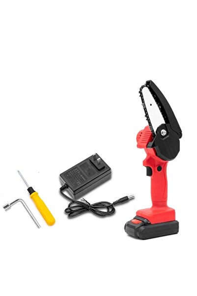 OEM Portable electric chainsaw 700W, 16 cm, 24V battery, 4500mAh, red with st...