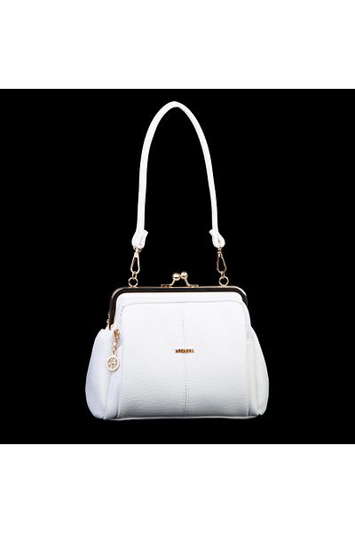 Nas Bag Geantă de umăr și crossbody Scholar Clip-on Vintage (dimensiunea este de 23x20 cm) Victoria albă